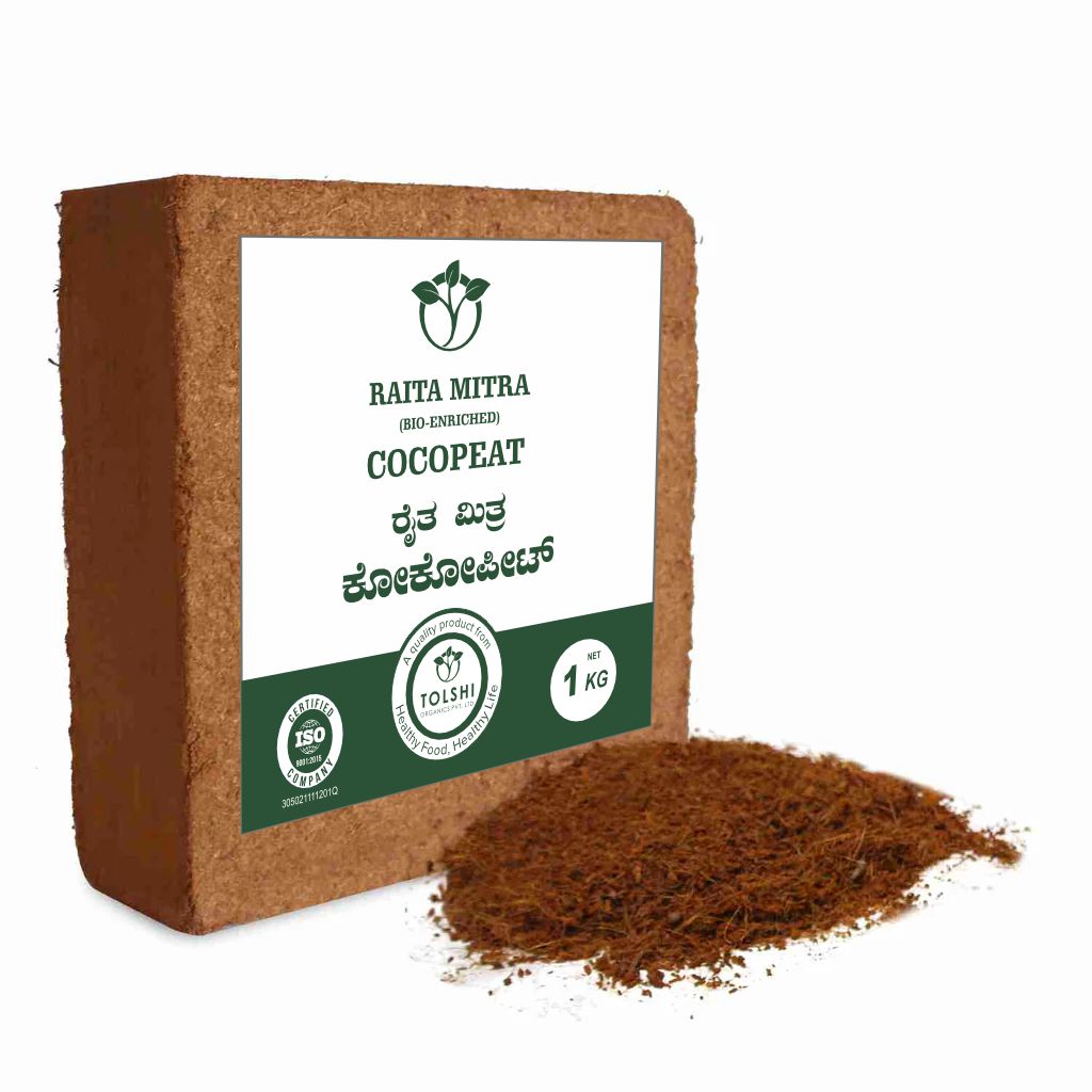 Raita Mitra Cocopeat Block | Organic Coco Coir for Plants | Superior Water Retention & Root Growth | Expandable & Easy-to-Use | Ideal for Indoor & Outdoor Gardening